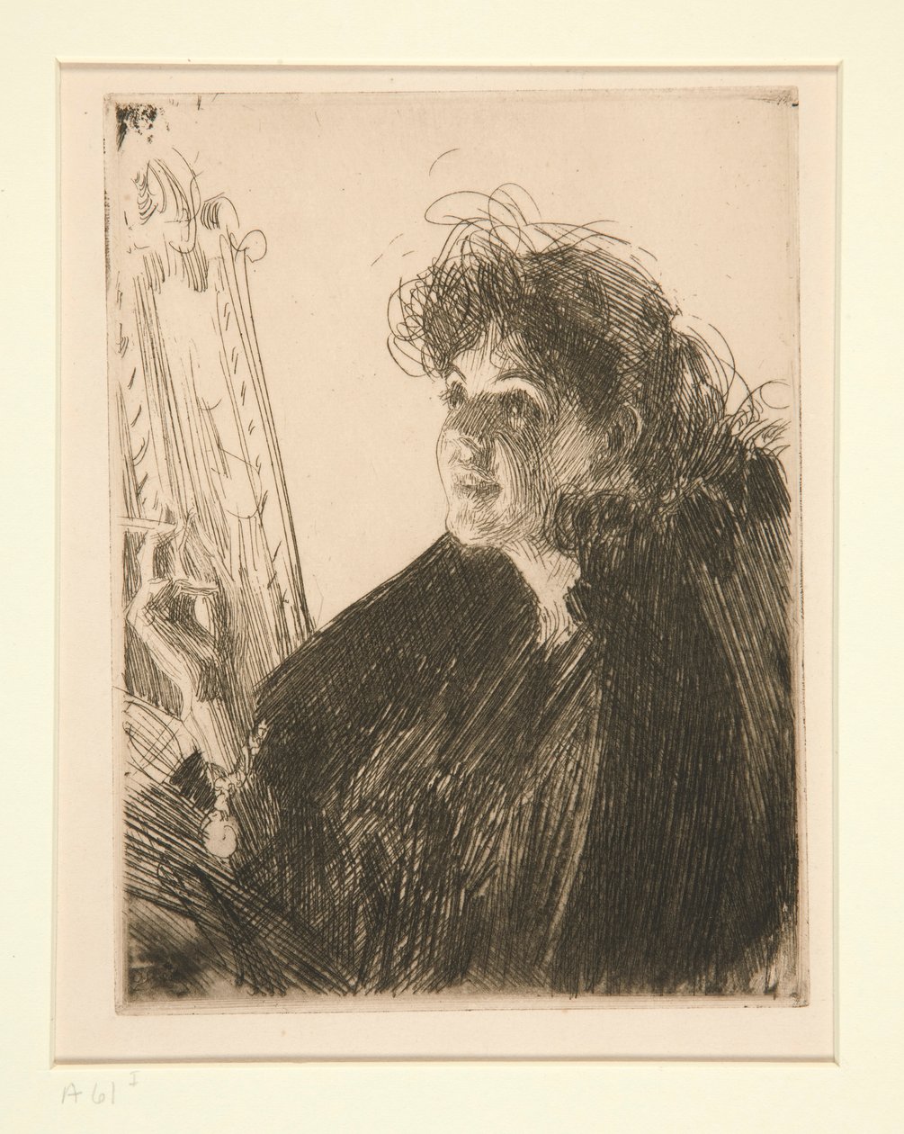 Mädchen mit Zigarette I von Anders Leonard Zorn