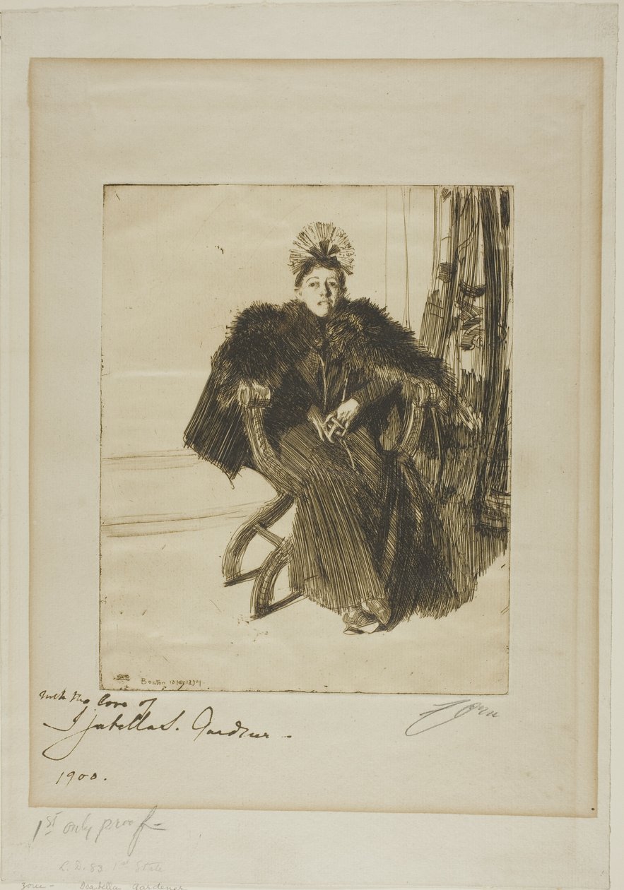 Isabella Gardener von Anders Leonard Zorn