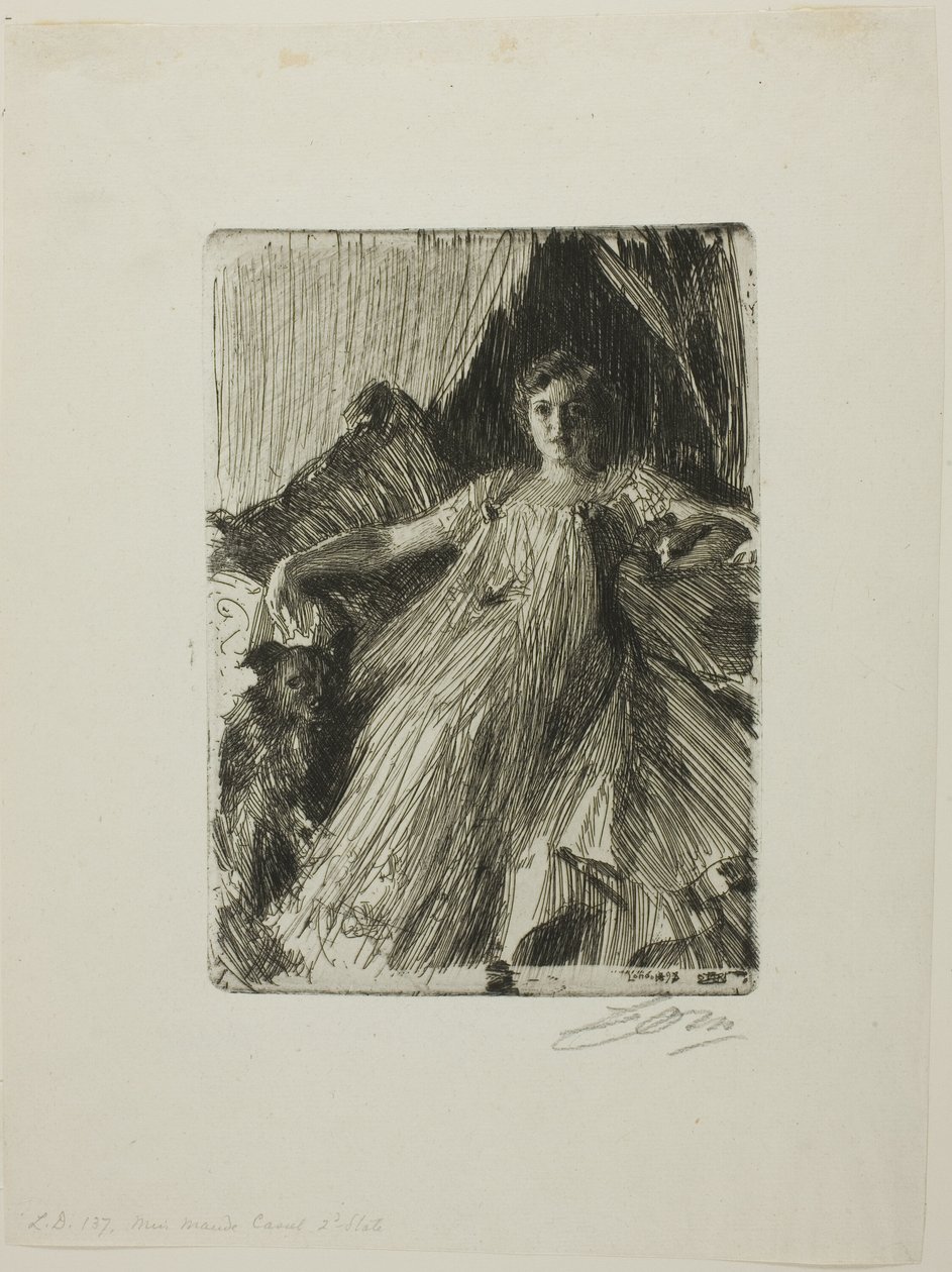 Maud Cassel (Mrs. Ashley) von Anders Leonard Zorn