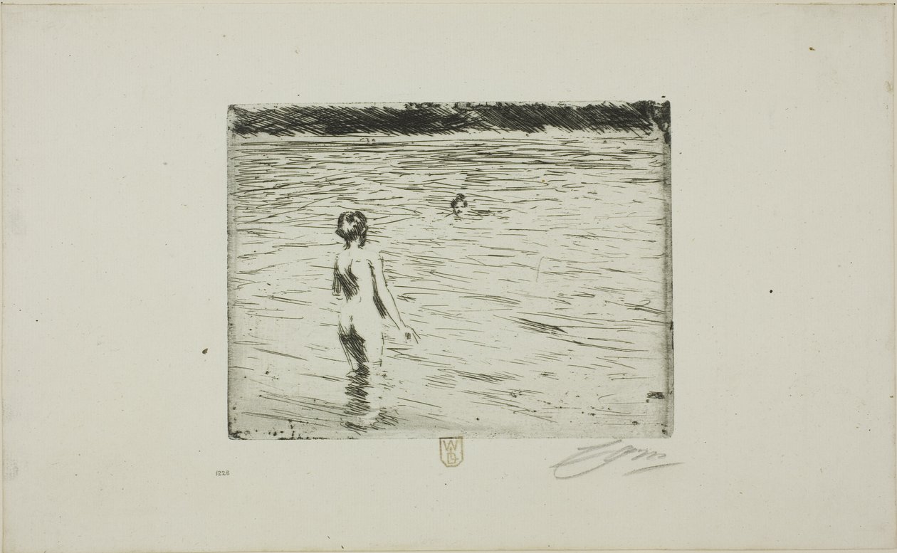 Mutter beim Baden von Anders Leonard Zorn