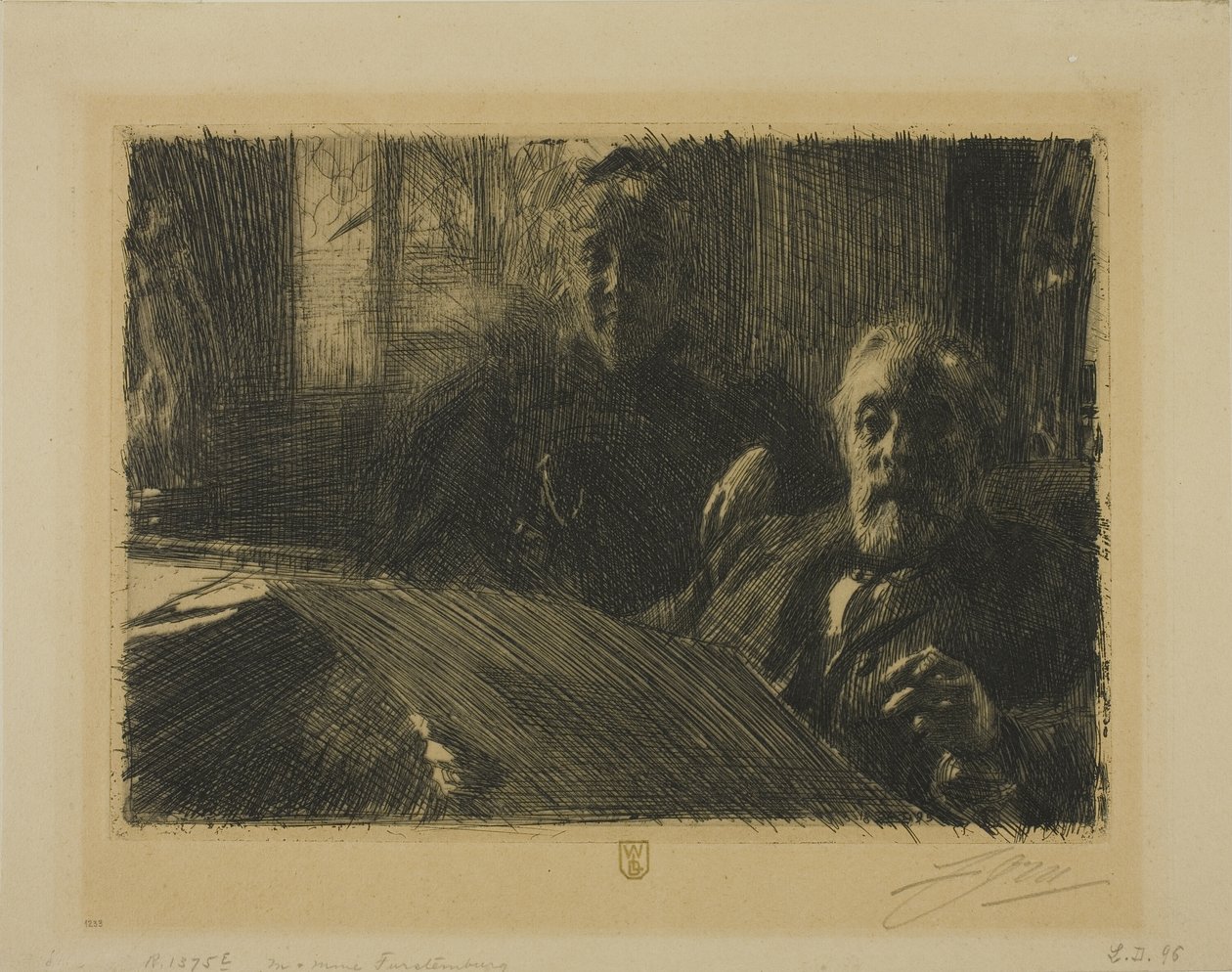 Herr und Frau Fürstenberg von Anders Leonard Zorn