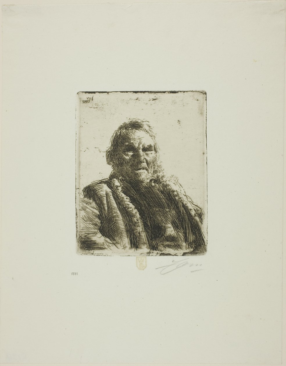 Alter Soldat ("Prinsen") von Anders Leonard Zorn