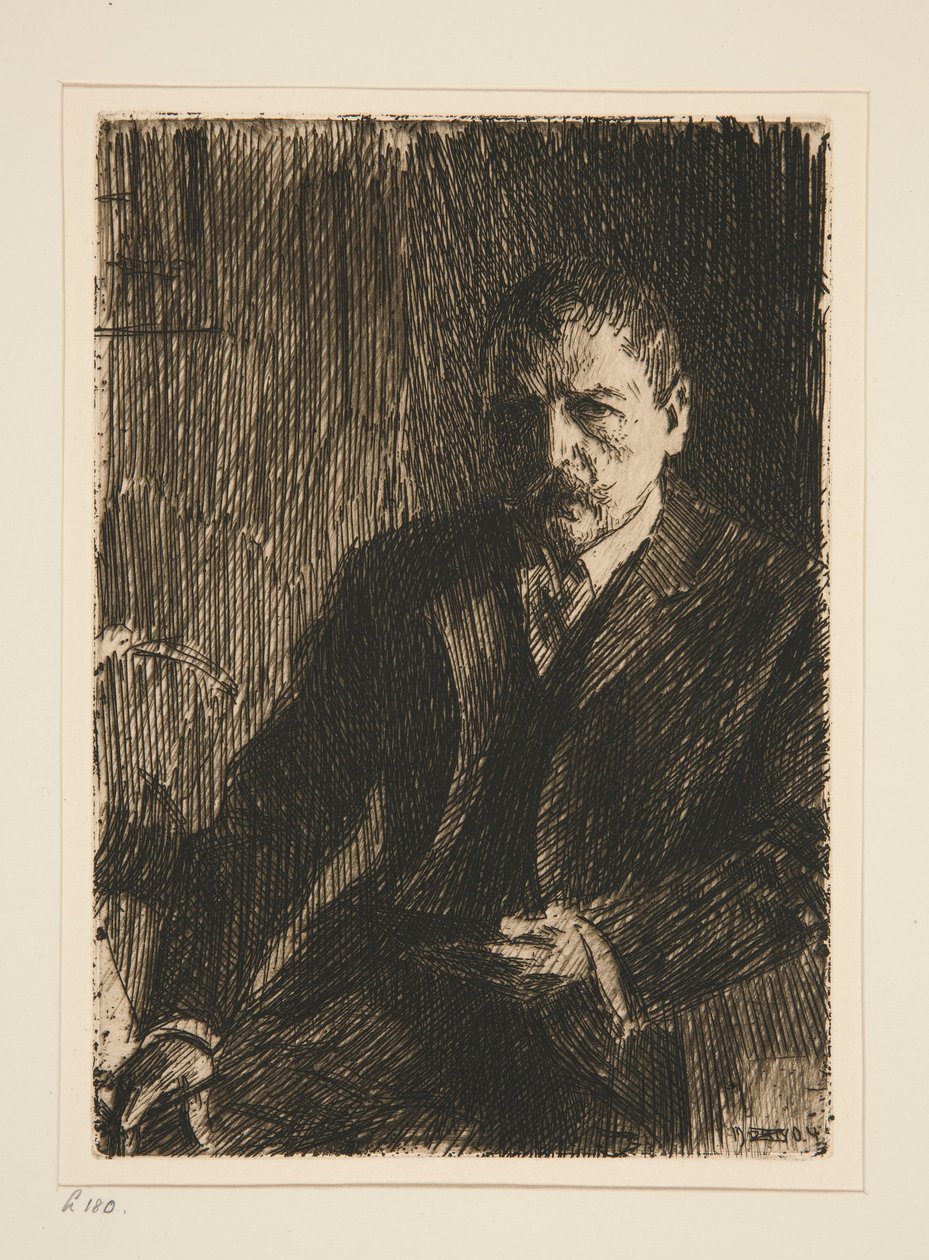 Selbstporträt I von Anders Leonard Zorn