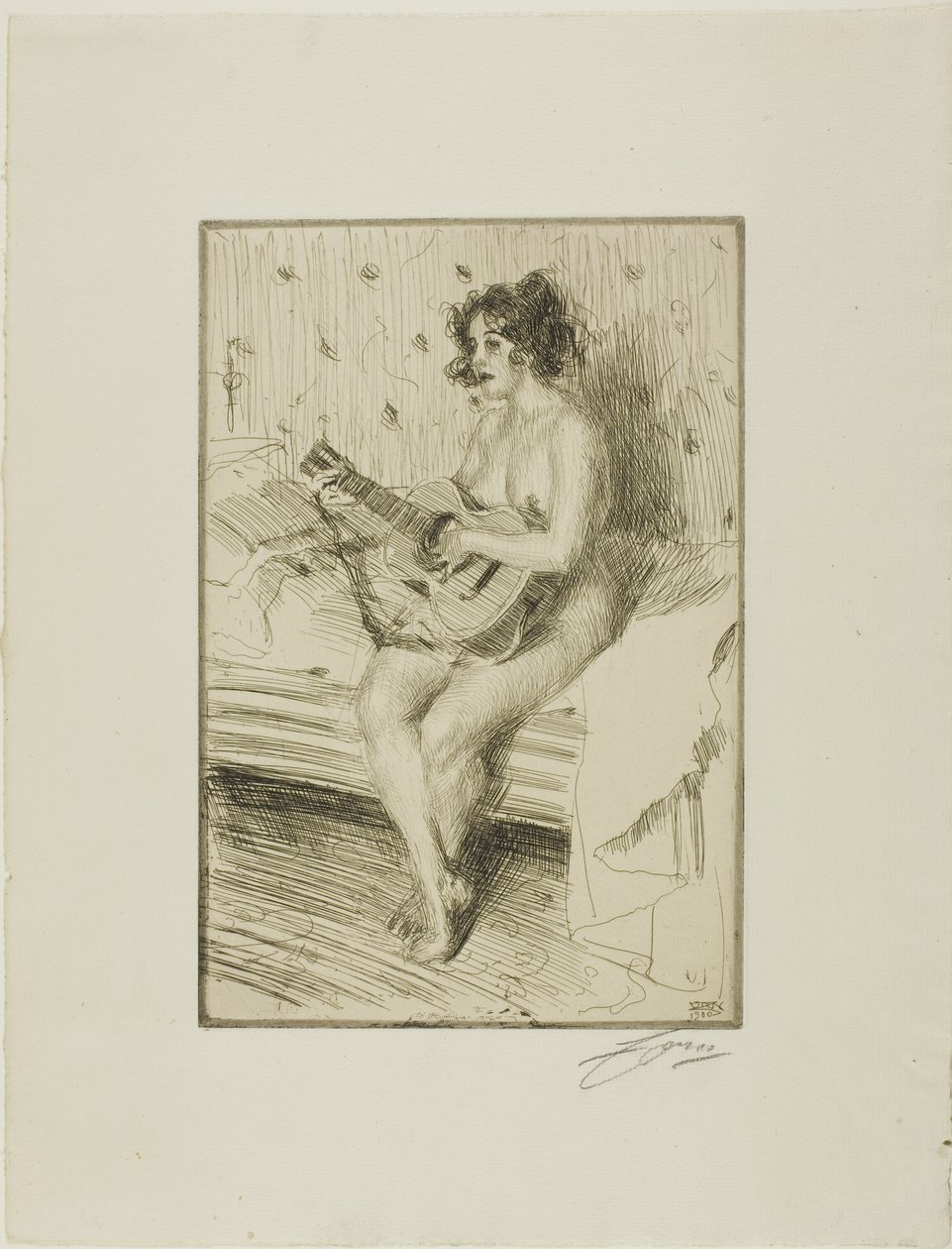 Der Gitarrenspieler von Anders Leonard Zorn