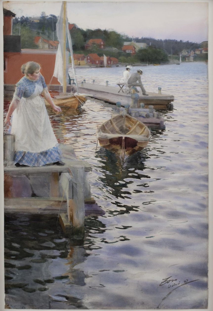 Wellen schlagen von Anders Leonard Zorn