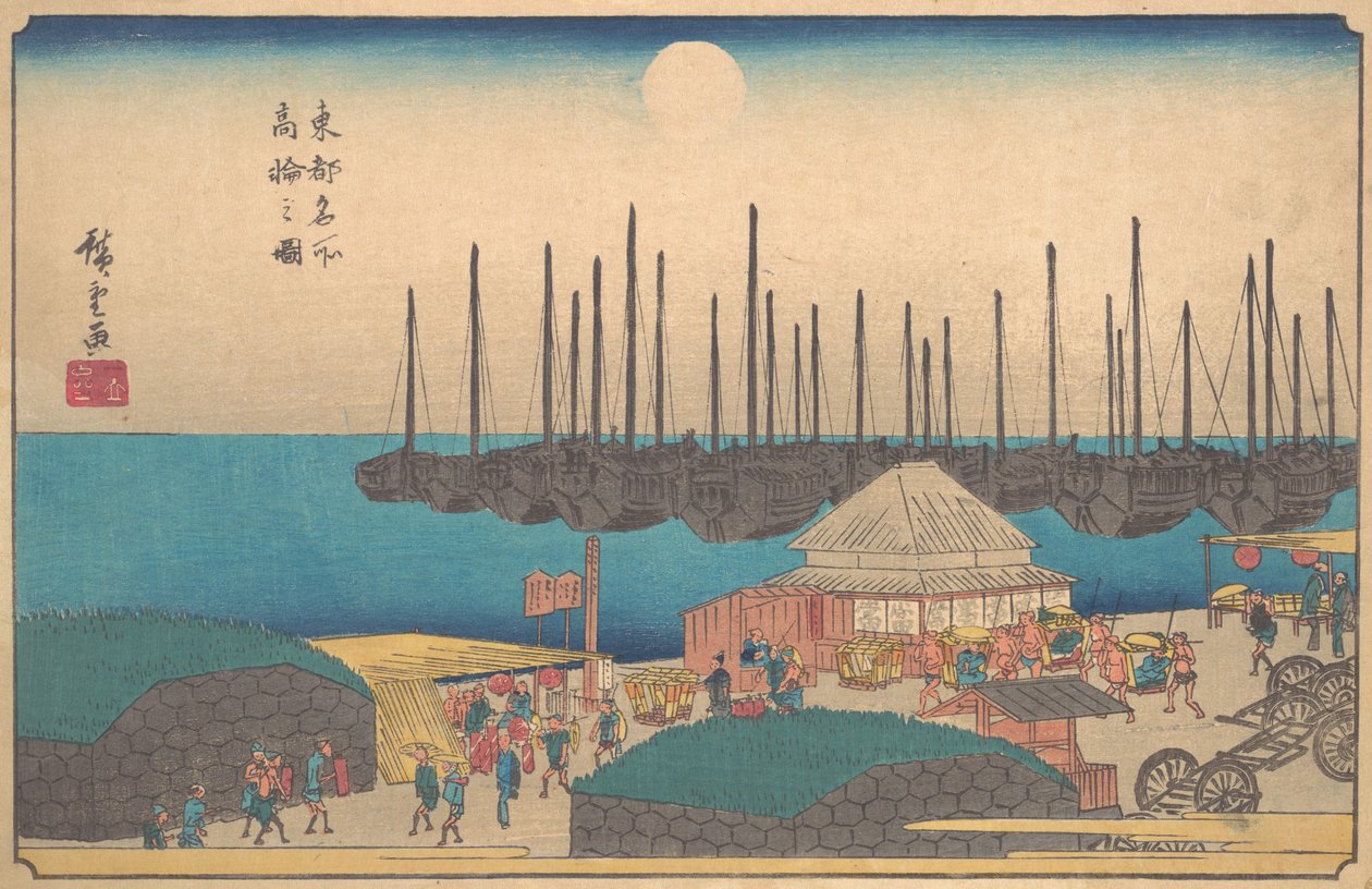 Takanawa no Zu, ca. 1841 von Ando Hiroshige