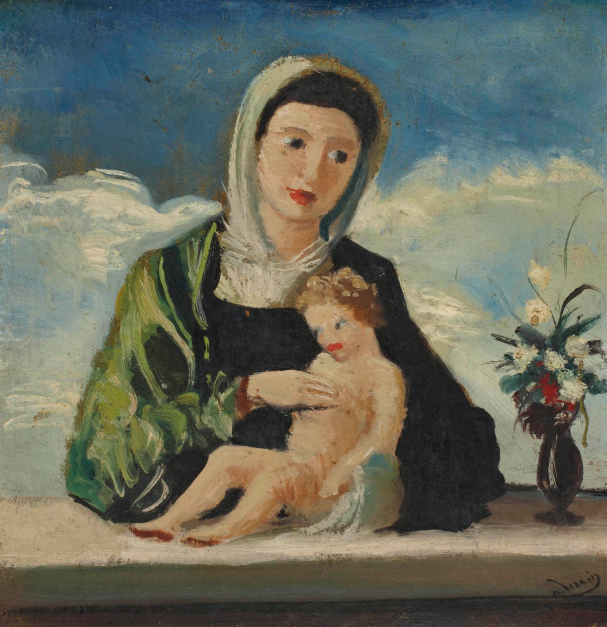Die Jungfrau und das Kind (Nach Bellini) von Andre Derain
