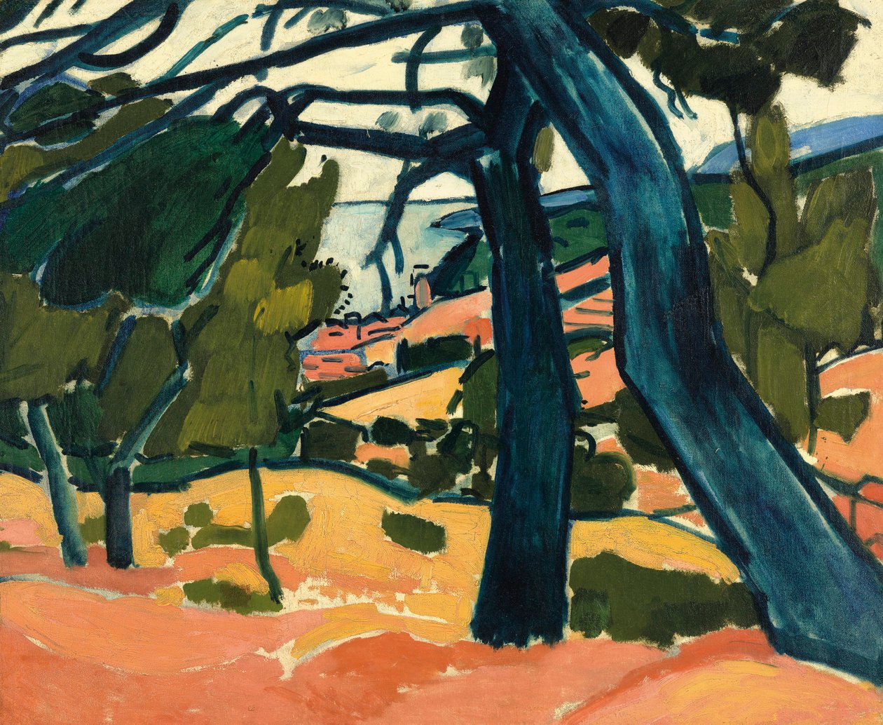 Landschaft bei Cassis von Andre Derain