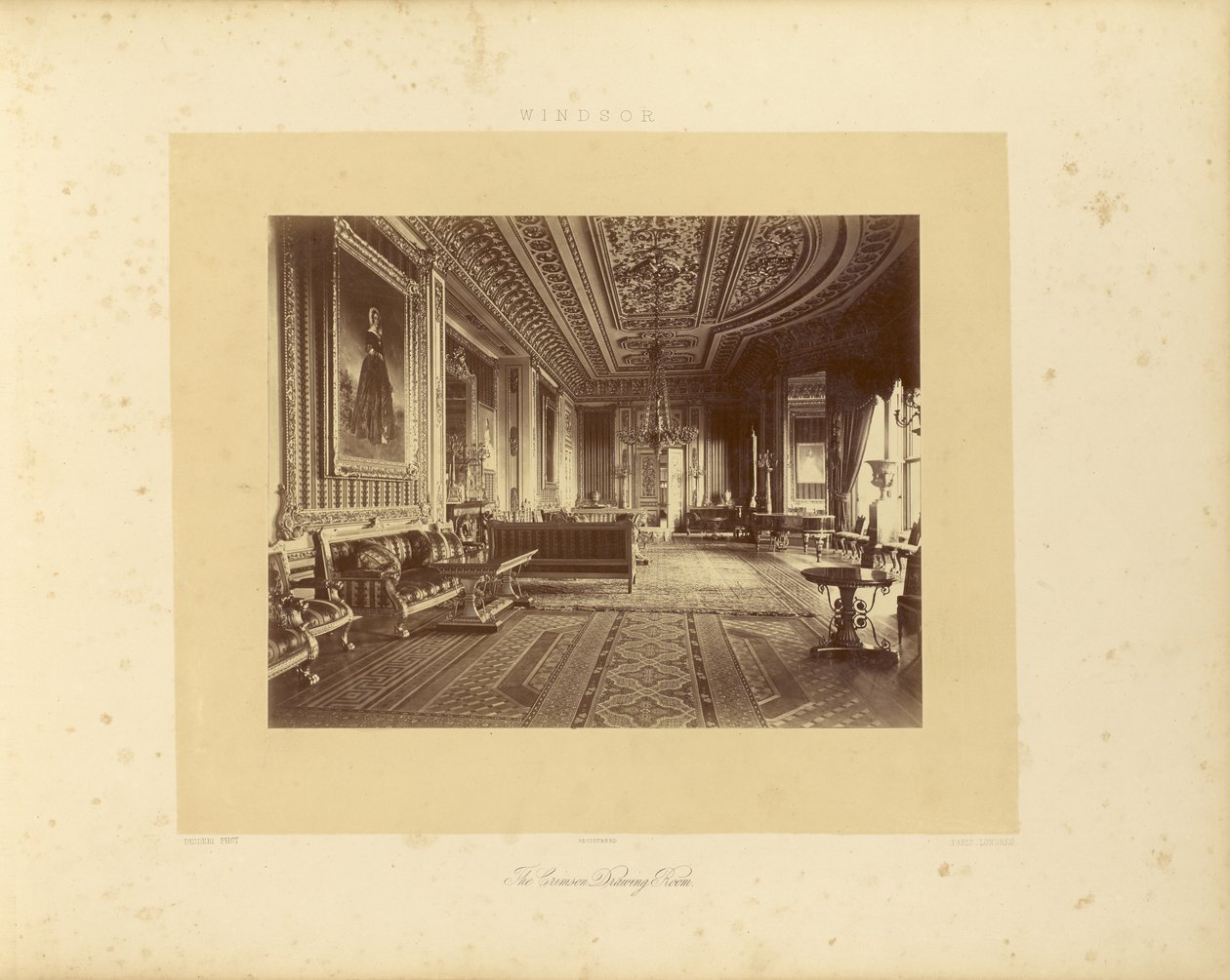 Der purpurne Salon von Andre Adolphe Eugene Disderi