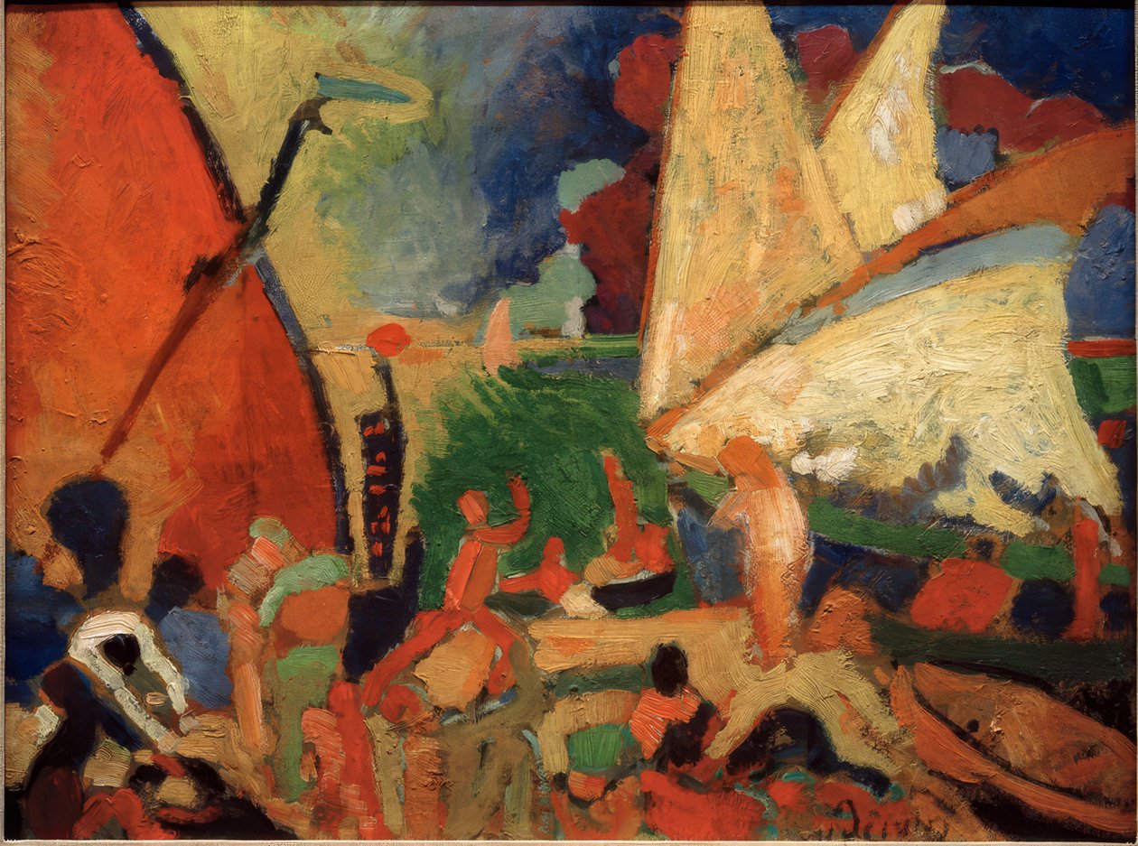 Segelboote in Collioure von Andre Derain