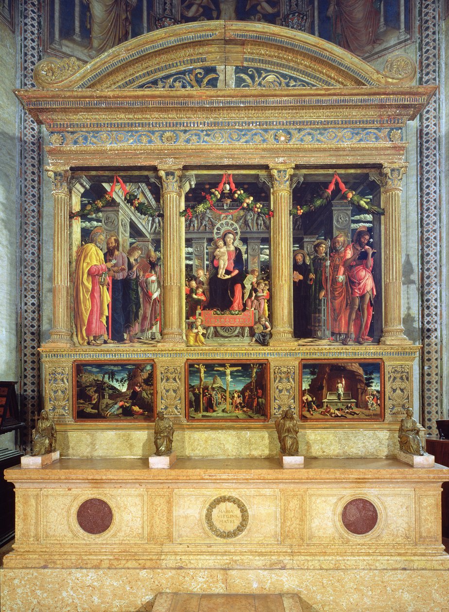 Altarbild des hl. Zeno von Verona, 1456-60 von Andrea Mantegna