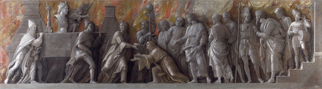 Einführung des Kultes der Kybele in Rom von Andrea Mantegna