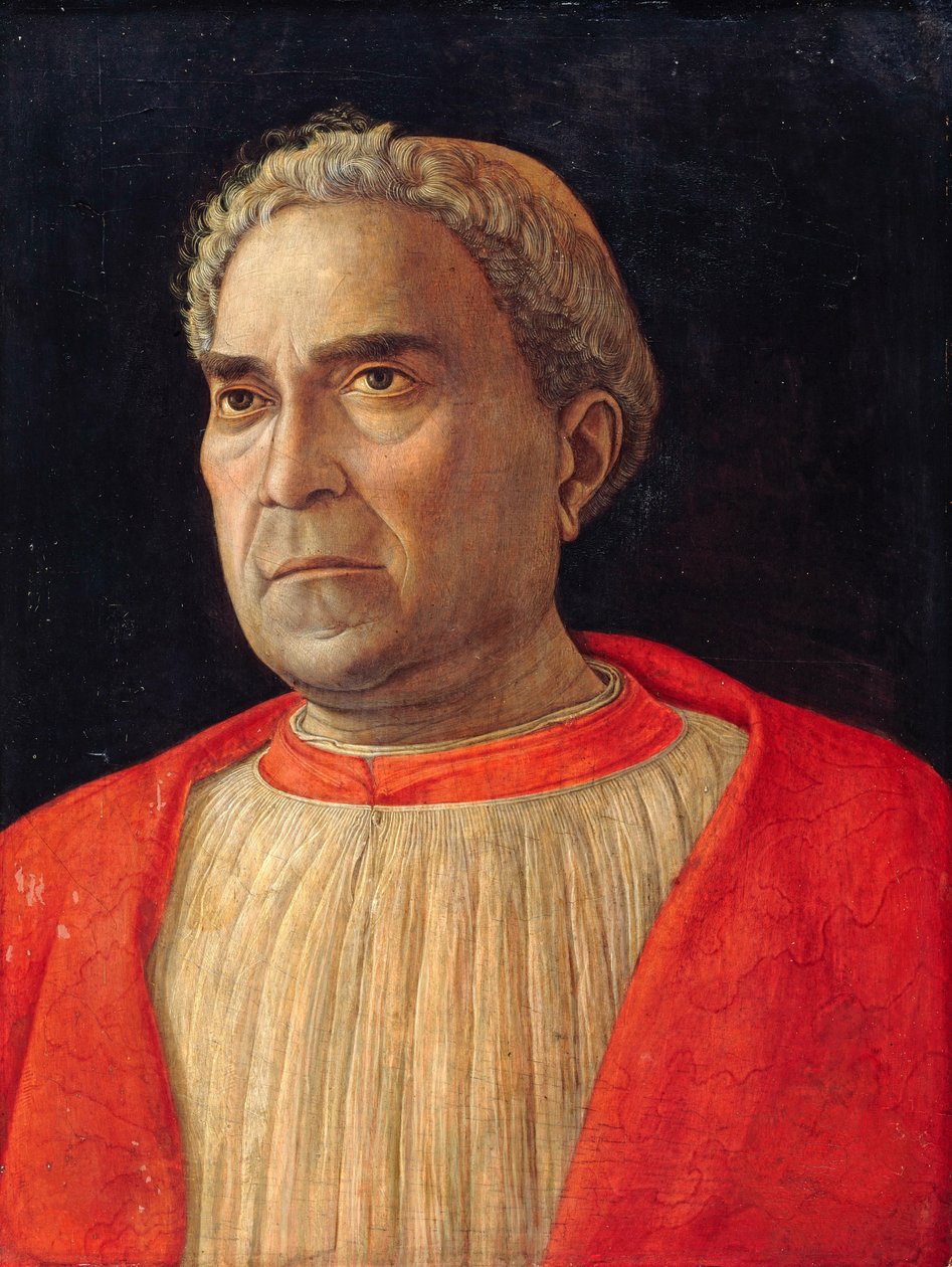 Kardinal Ludovico Scarampi Mezzarota genannt Ludovico Trevisano von Andrea Mantegna