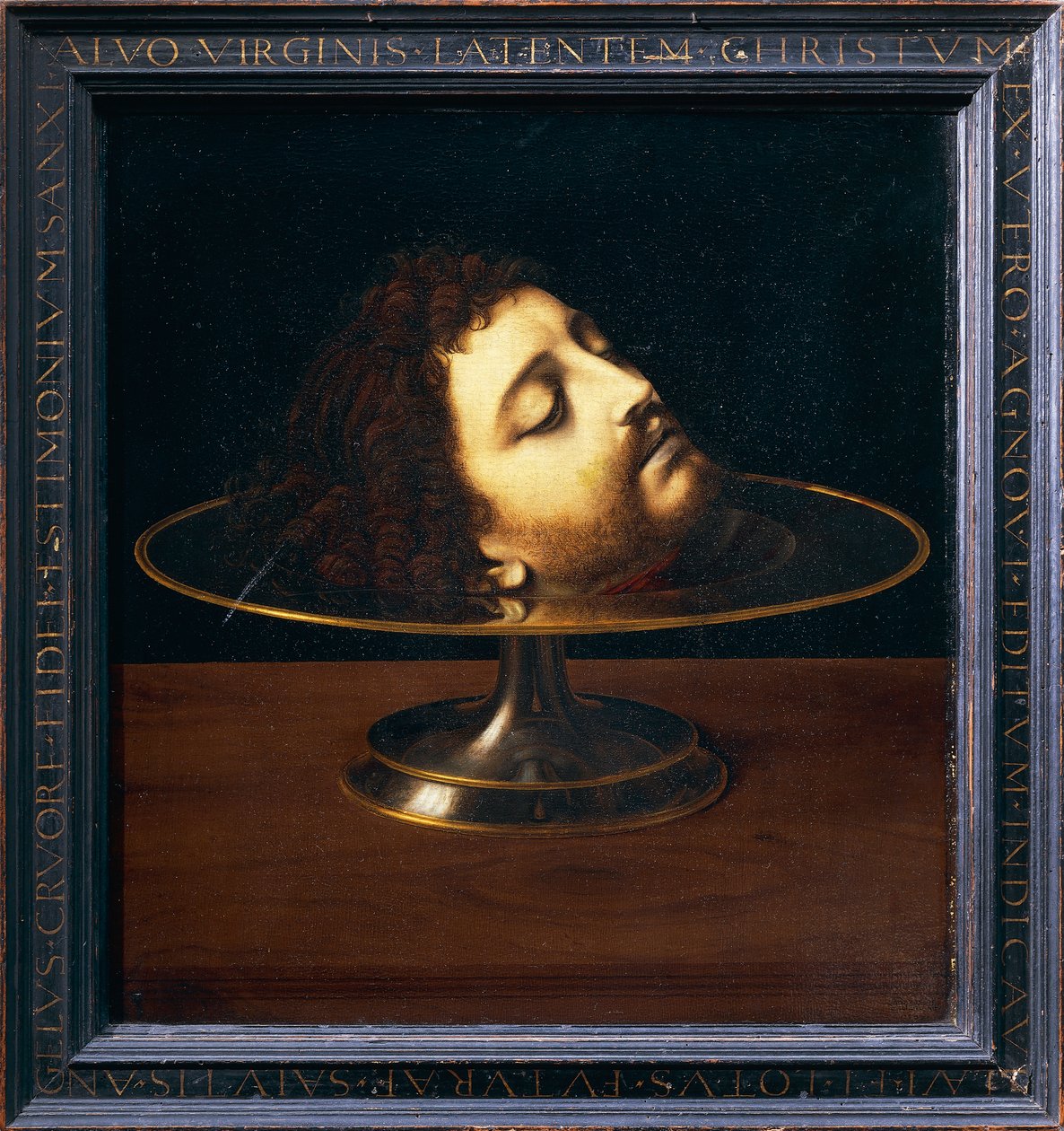 Der Kopf von Johannes dem Täufer von Andrea Solario