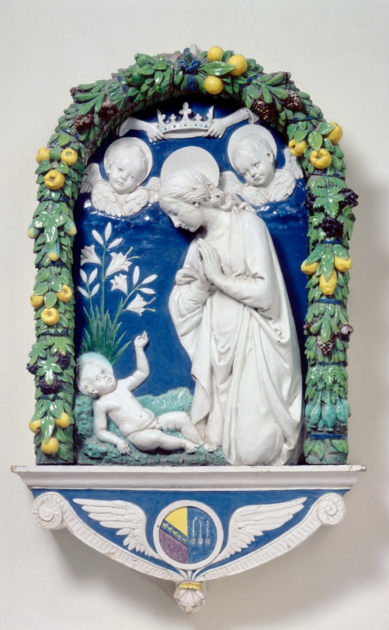 Madonna der Lilien von Andrea Della Robbia