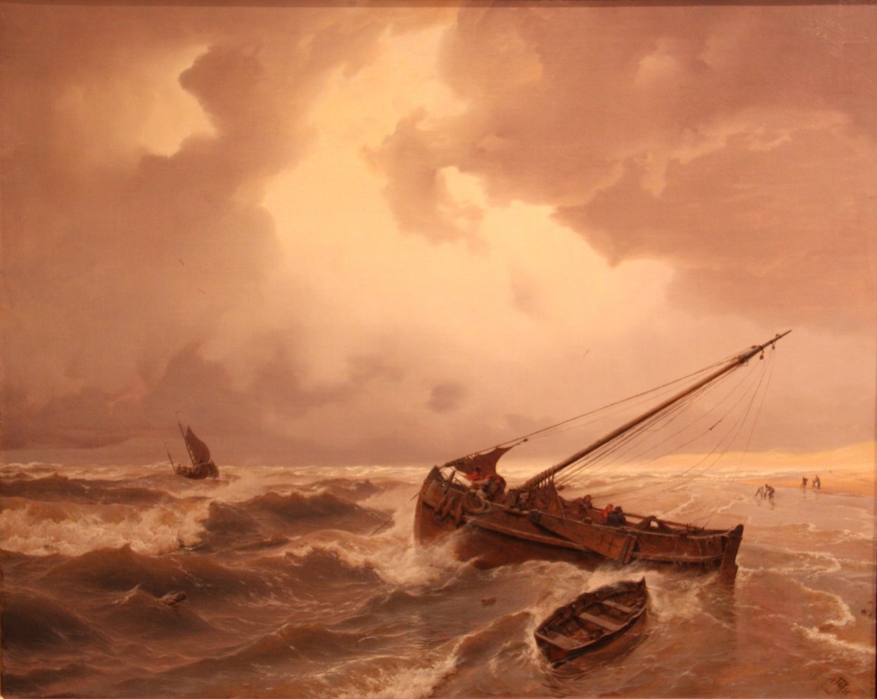 Der Strand von Scheveningen von Andreas Achenbach