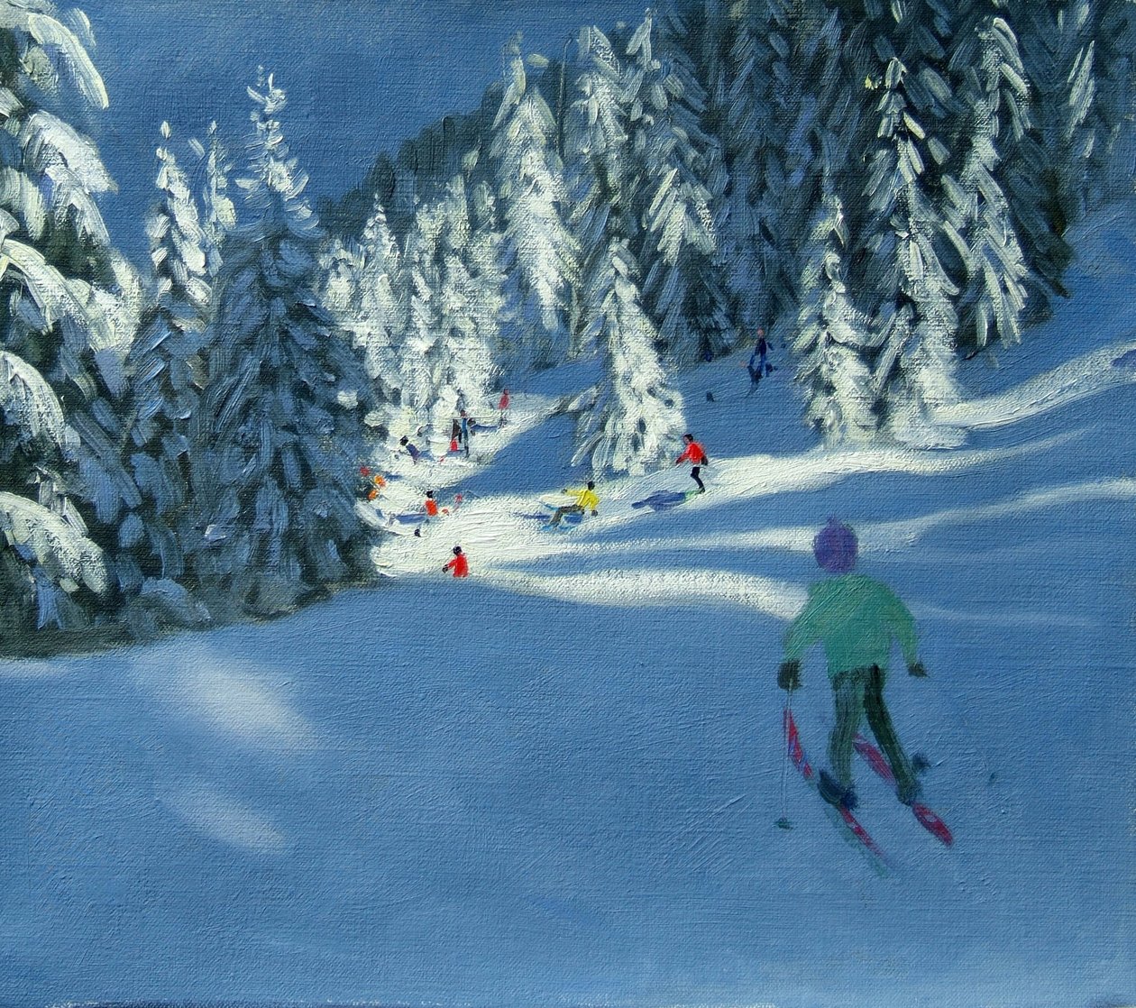 Frischer Schnee, Morzine, Frankreich von Andrew Macara