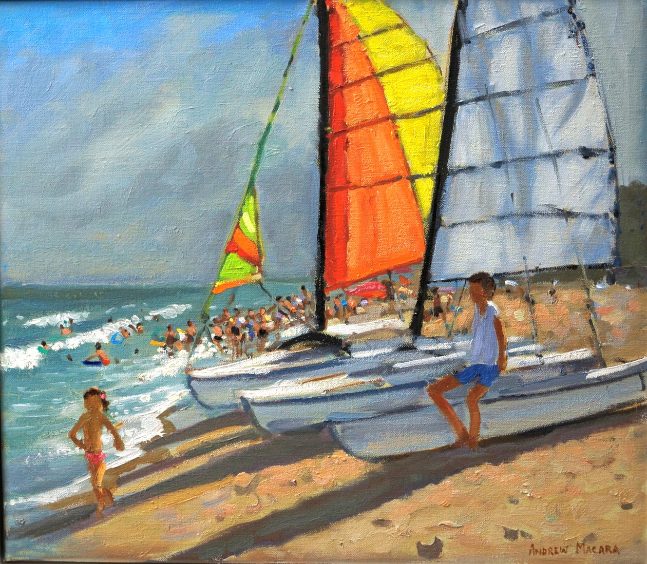 Segelboote, Garrucha, Spanien von Andrew Macara