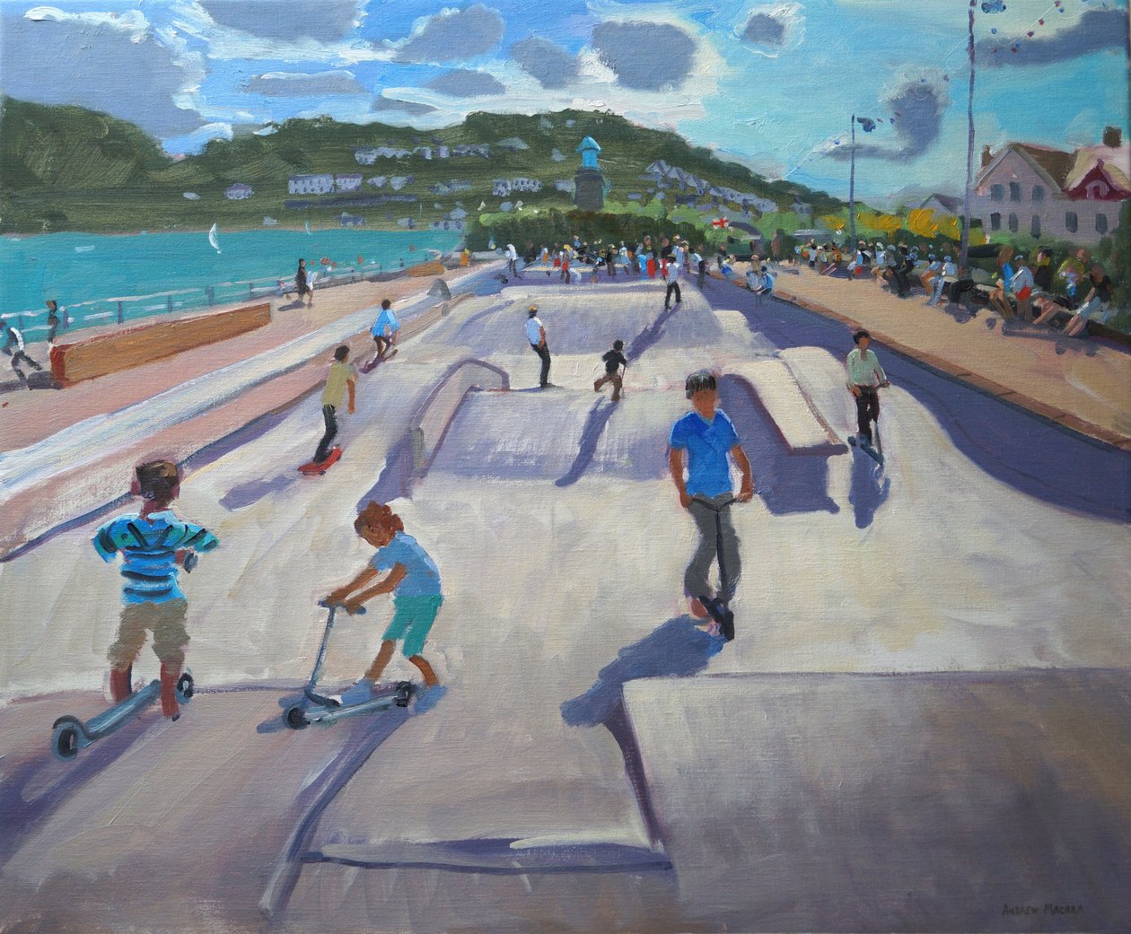 Skateboarder, Teignmouth, 2012 von Andrew Macara