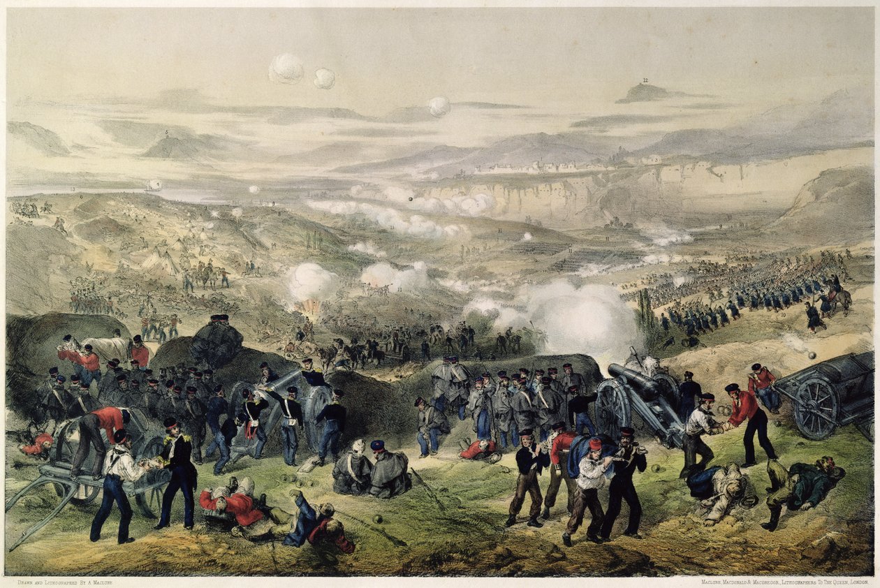 Die Schlacht von Inkerman, 5. November 1854, 1855 von Andrew Maclure