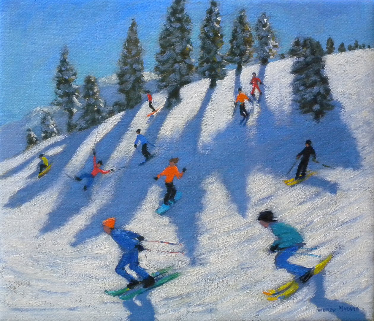 Skifahrer, Lofer, 2010 von Andrew Macara