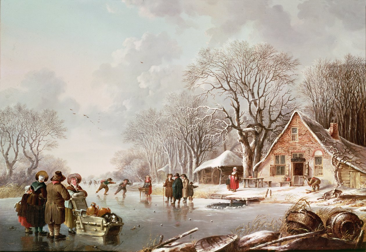Winterszene von Andries Vermeulen