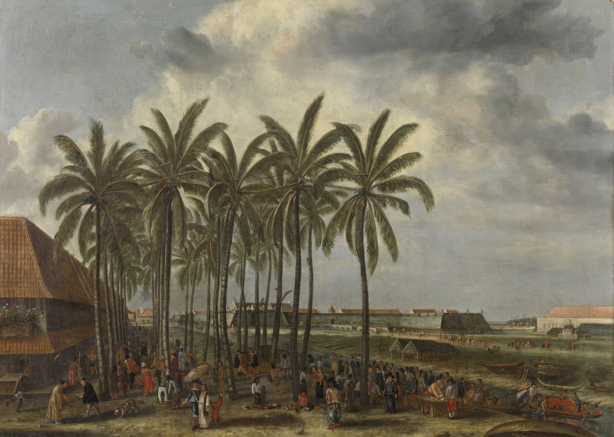 Das Schloss von Batavia, 1661 von Andries Beeckman