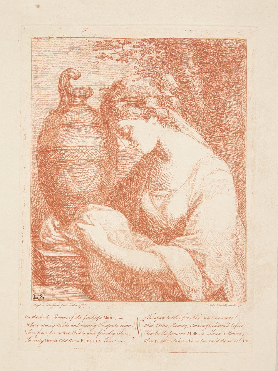 Die Frau bei der Urne von Angelica Kauffmann