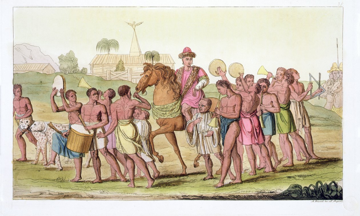 Corallo, Fest des Königs von Benin, Tafel 38 aus 