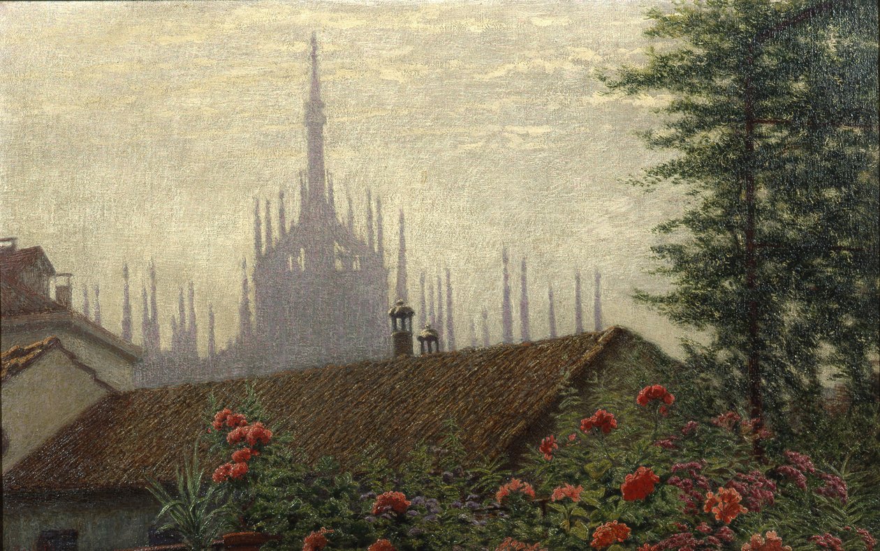 Die Türme des Doms, 1900-1901 von Angelo Morbelli
