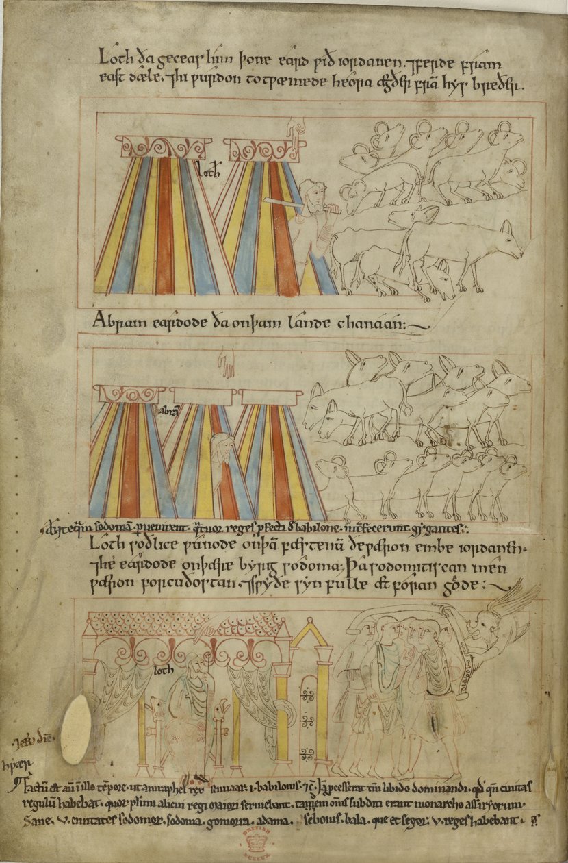 Lot und Abraham von Anglo Saxon