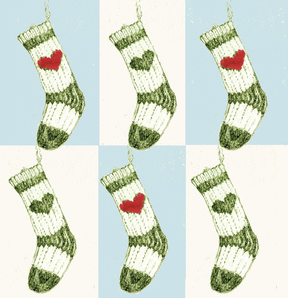 Weihnachtsstrumpf von Anna Platts