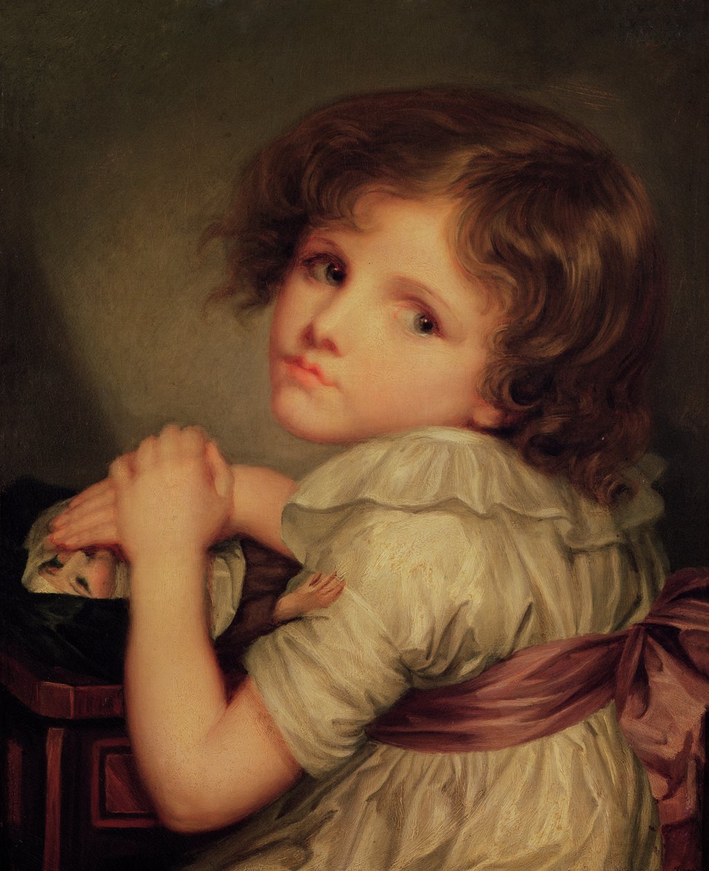Kind mit einer Puppe von Anne Genevieve Greuze