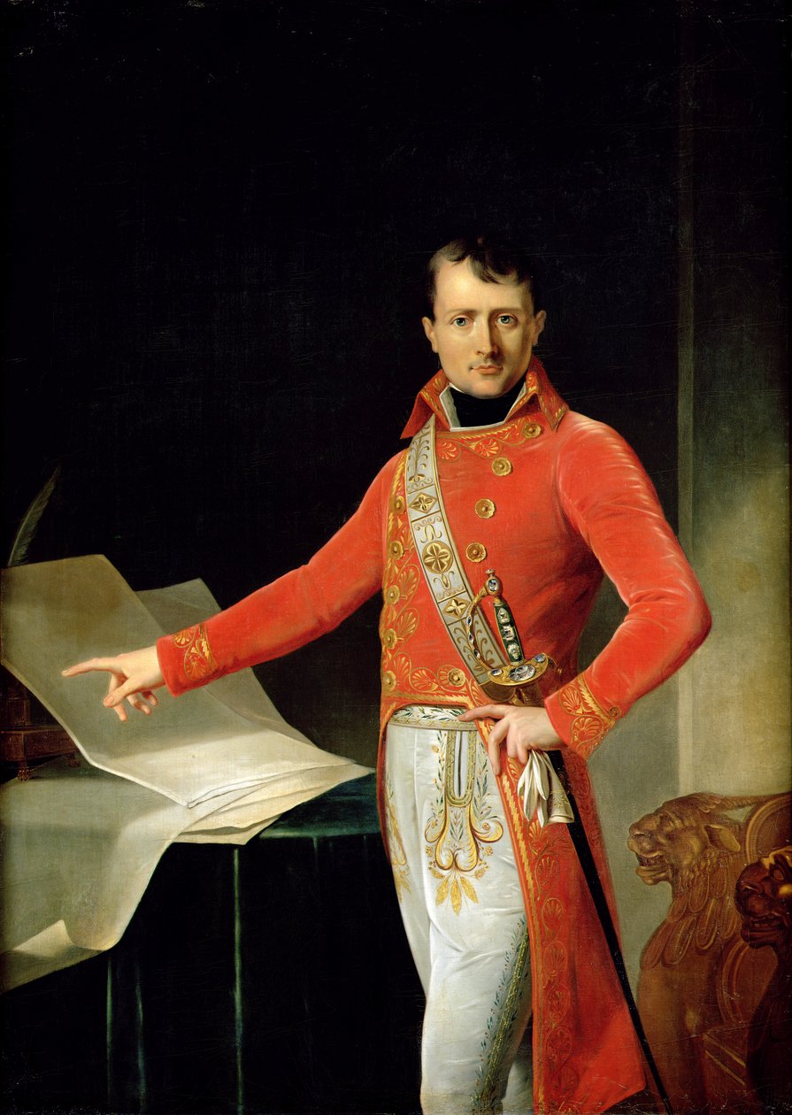 Porträt von Napoleon I. (1769-1821) von Anne Louis Girodet de Roucy Trioson