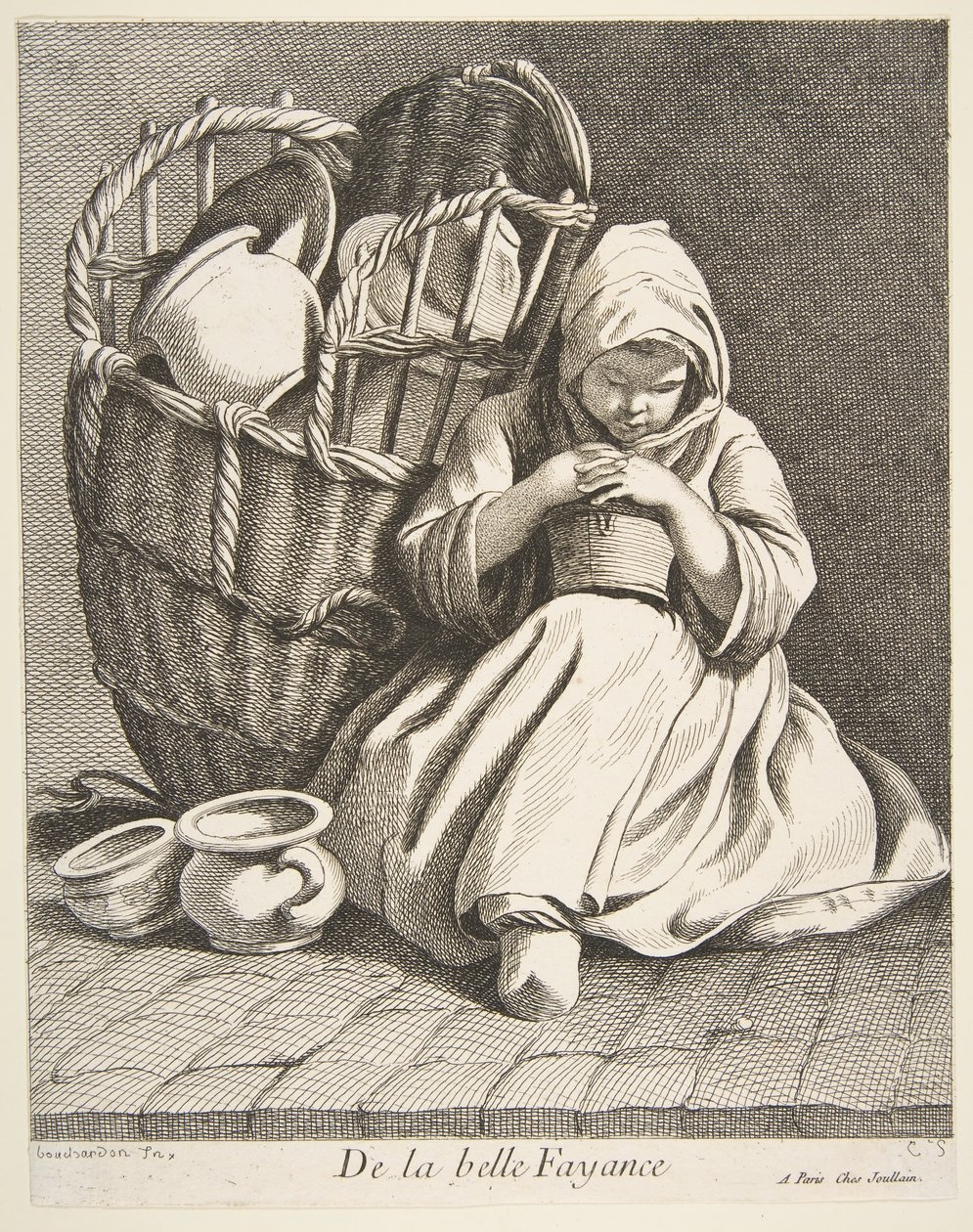 Töpferwarenhändler, 1738 von Anne Claude Philippe de Caylus