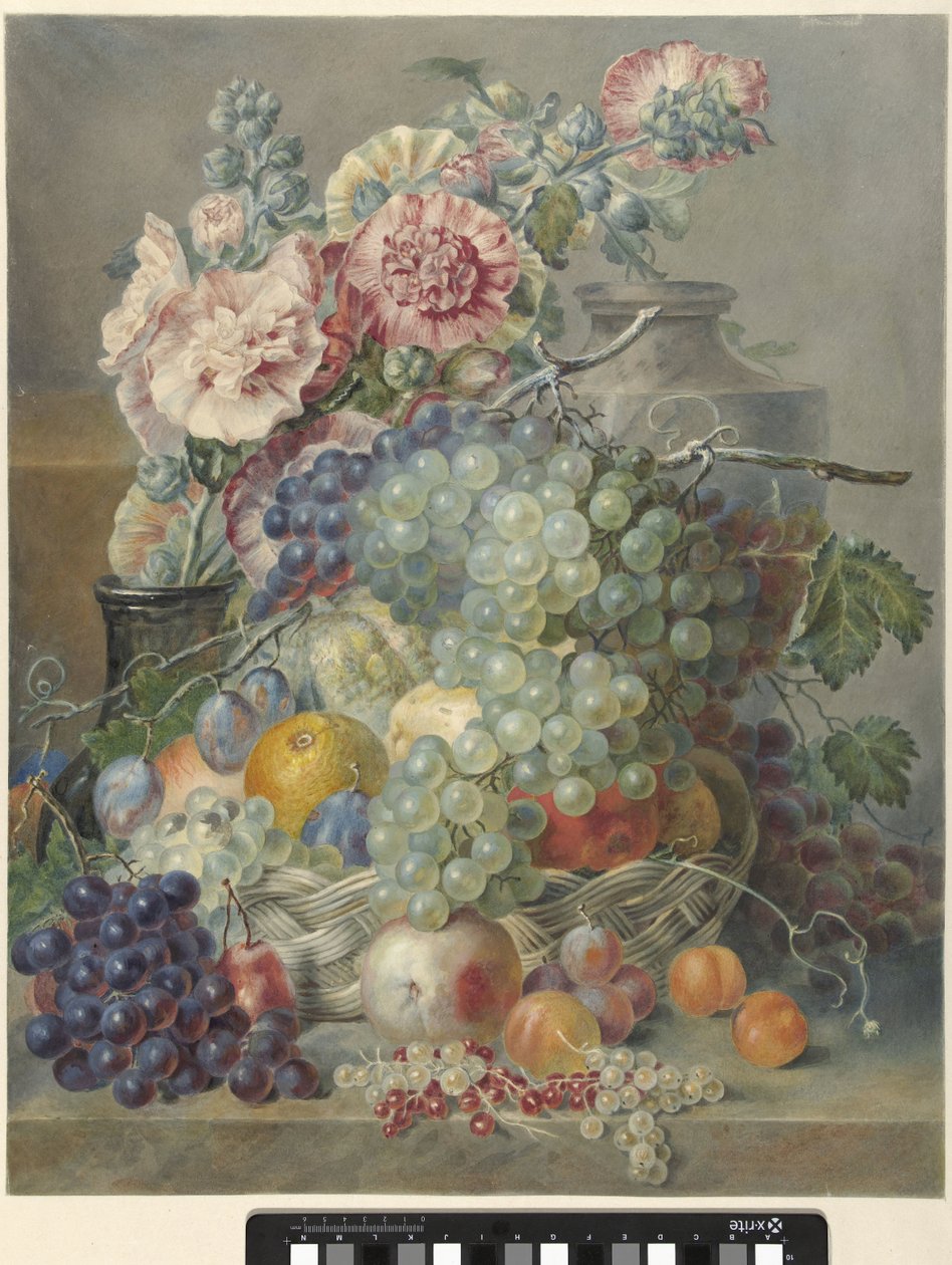 Stillleben mit Früchten und Blumen von Annette Reijerman