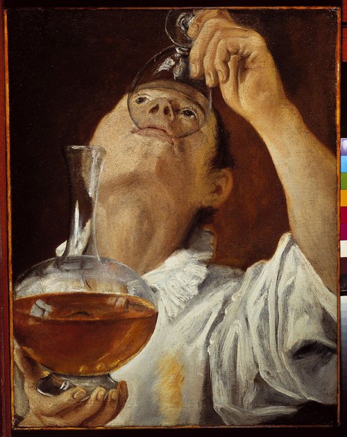 Junge trinkt von Annibale Carracci