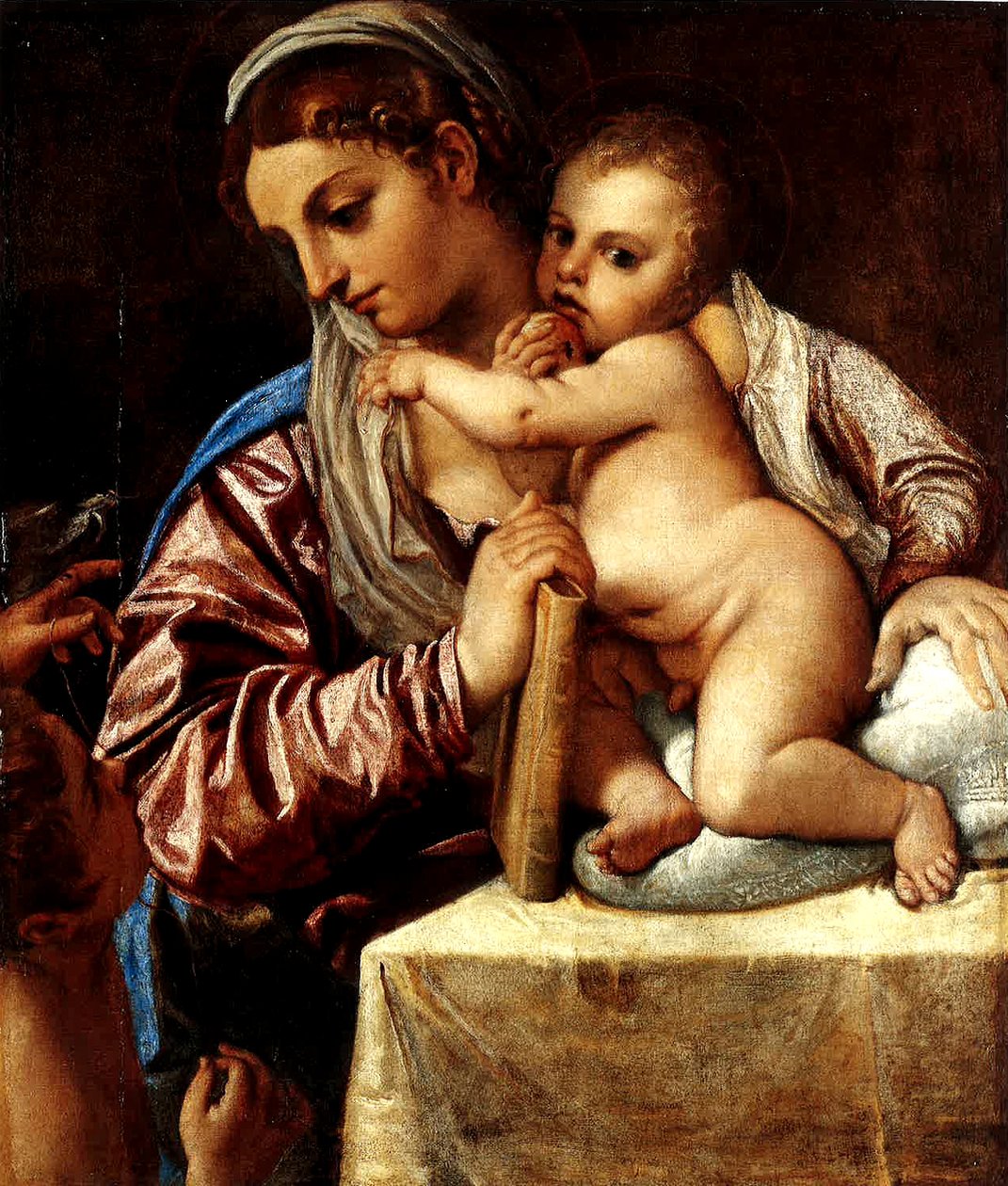 Madonna mit Kind und dem jungen Johannes von Annibale Carracci