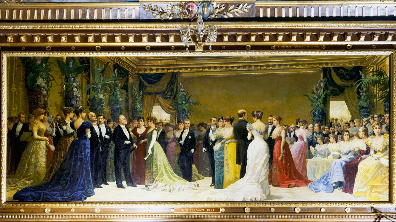 Tanz zu Ehren von Umberto I. von Annibale Brugnoli