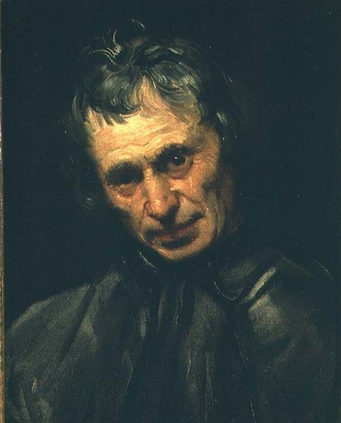 Kopf eines alten Mannes von Annibale Carracci