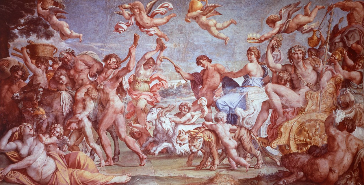 Der Triumph von Bacchus und Ariadne von Annibale Carracci