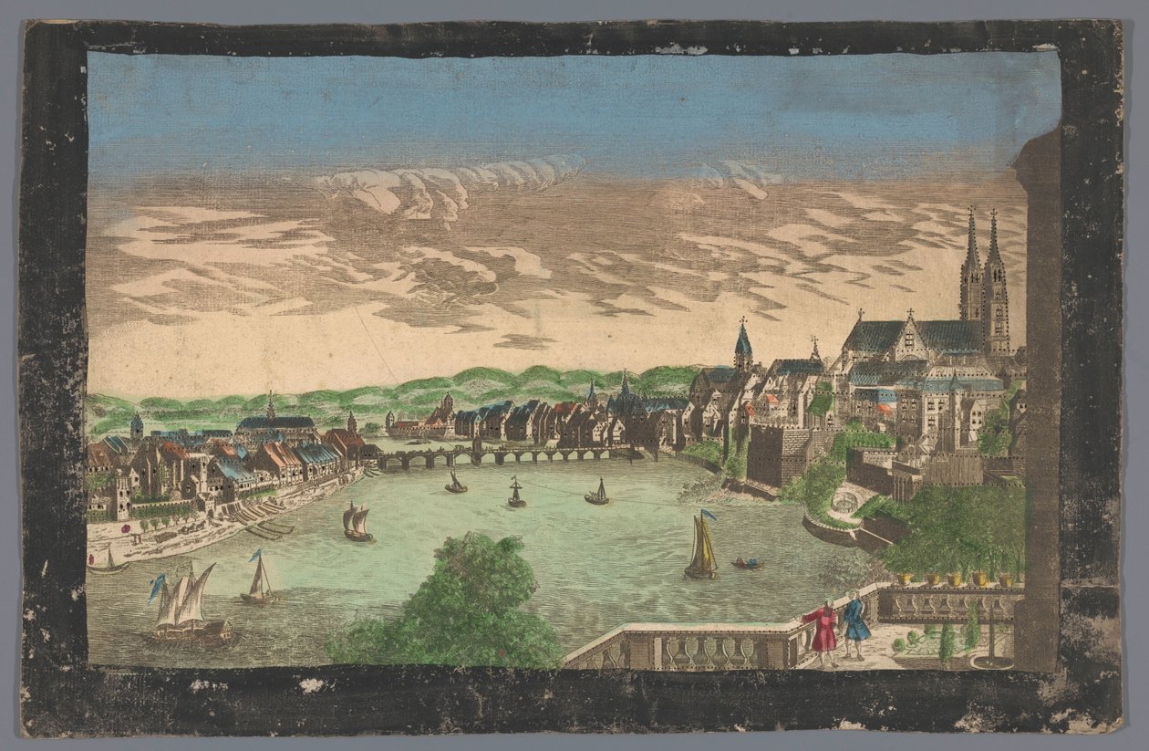 Blick auf die Stadt Basel von Anonymous