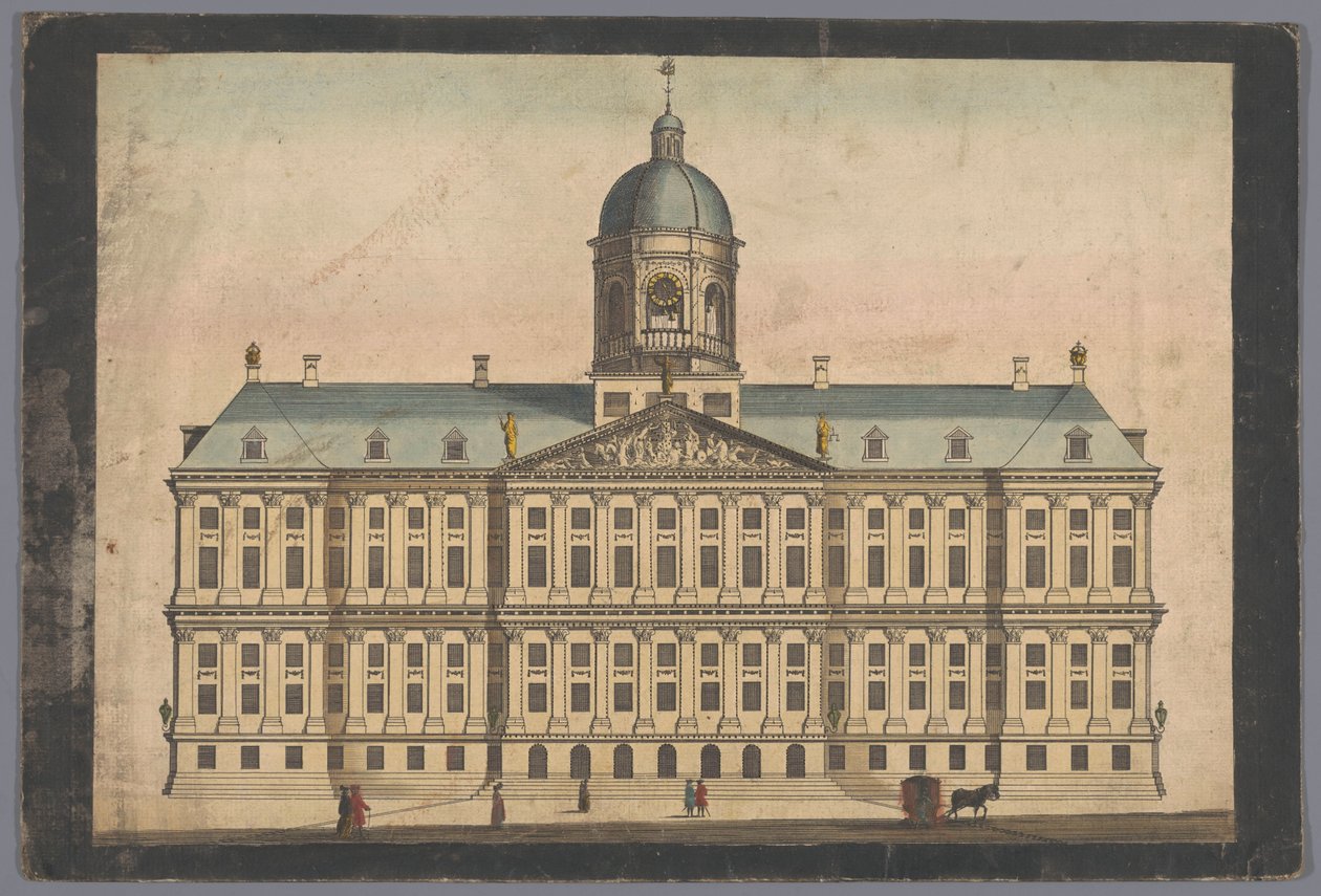 Ansicht des Rathauses in Amsterdam von Anonymous