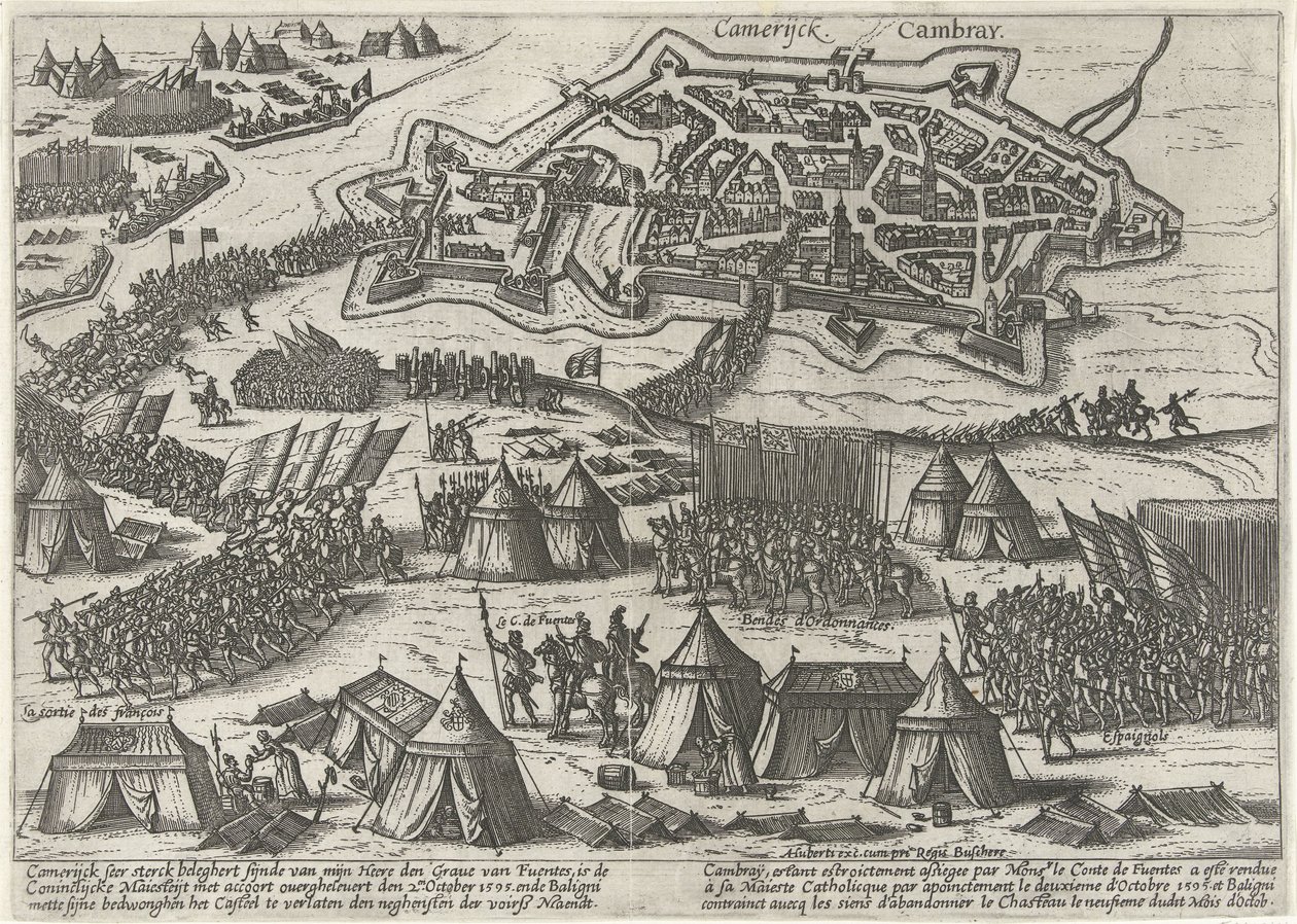 Belagerung und Einnahme von Kamerijk durch Fuentes, 1595 von Anonymous