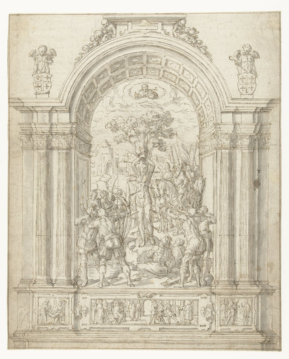 Martyrium des heiligen Sebastian von Anonymous
