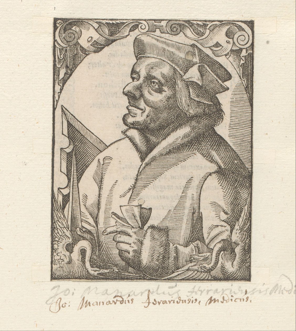 Porträt von Johannes Manardi von Anonymous