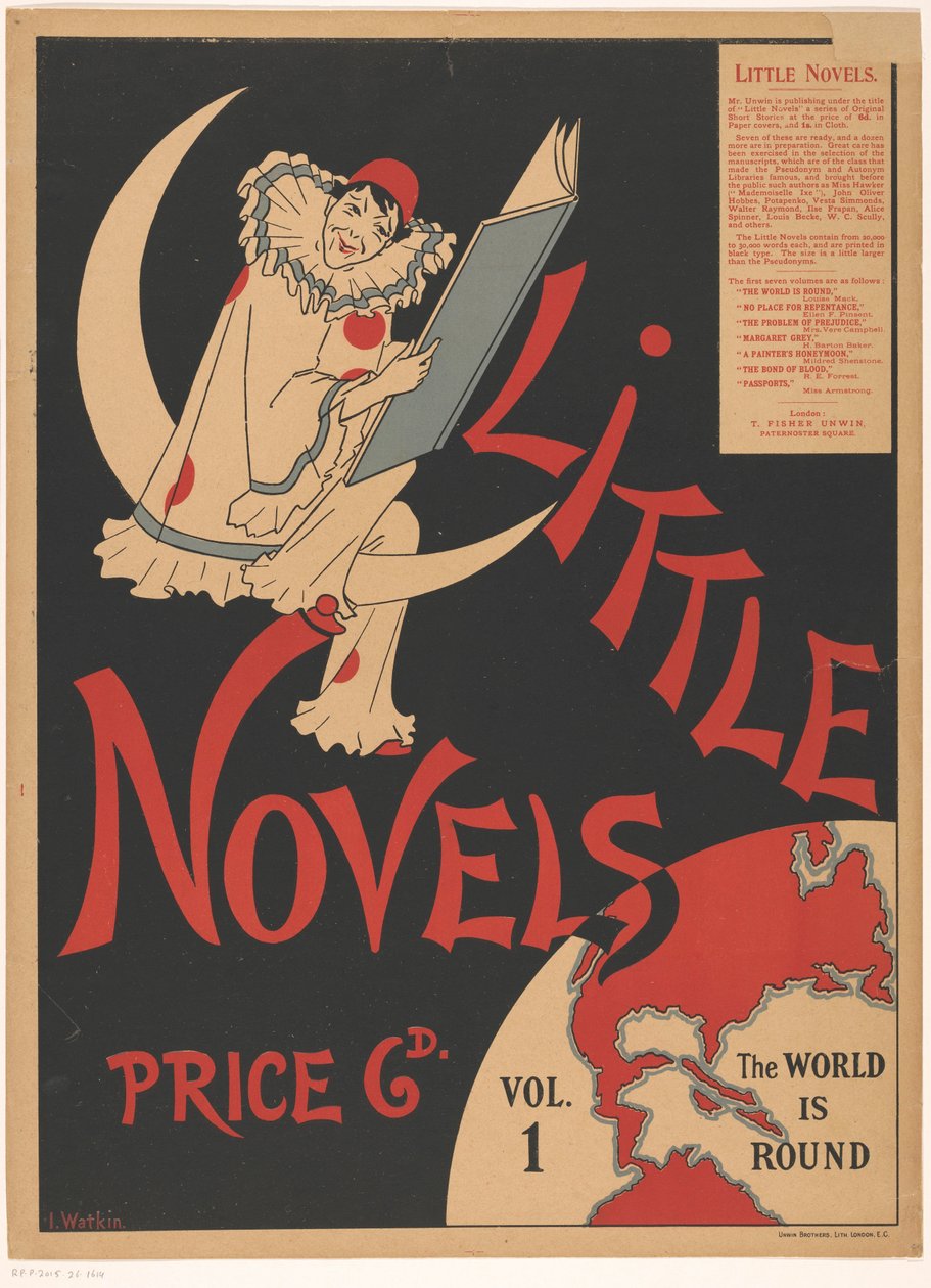 Werbeplakat für die Serie Little Novels von Anonymous