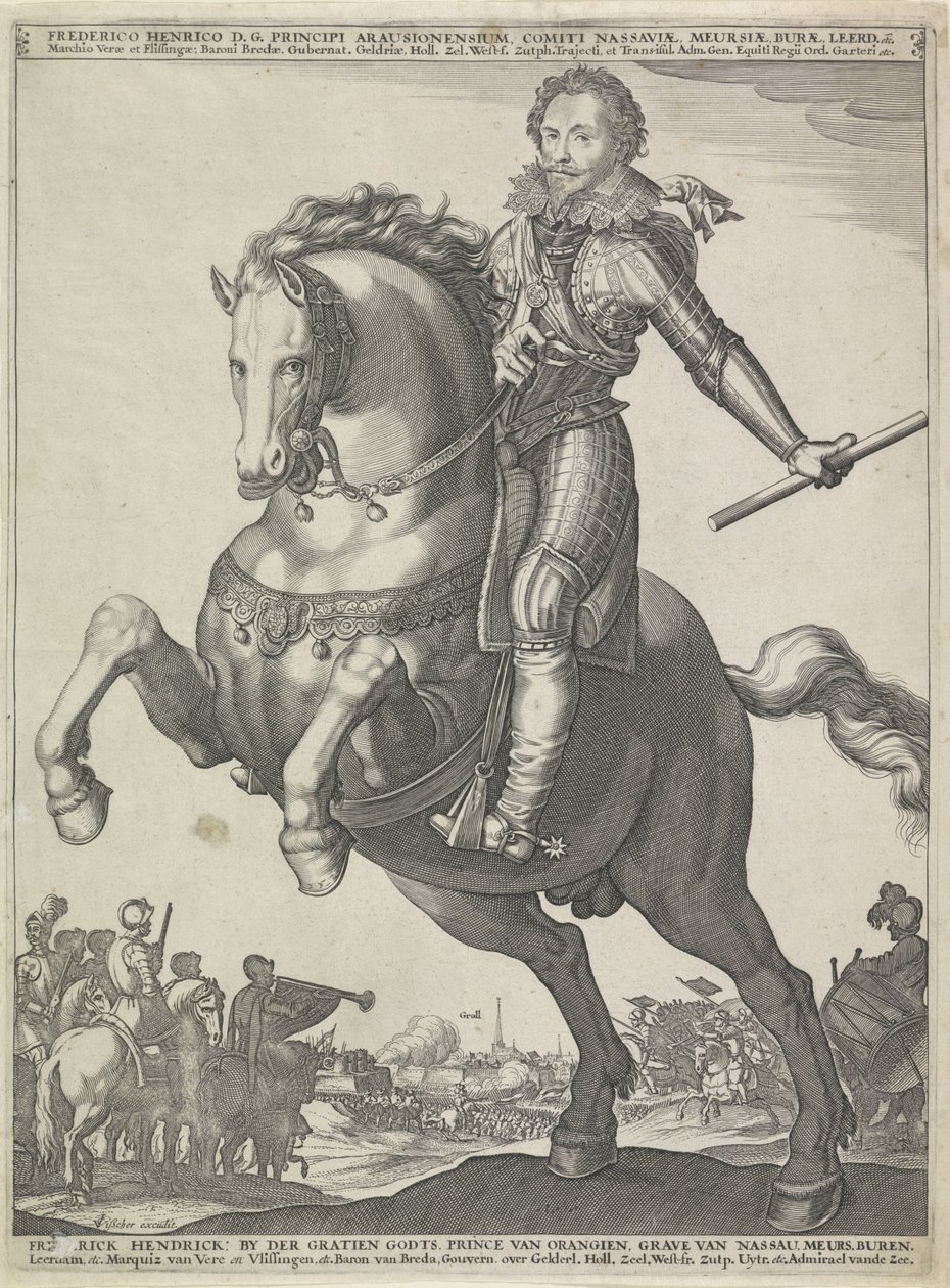 Reiterporträt von Friedrich Heinrich, Prinz von Oranien von Anonymous