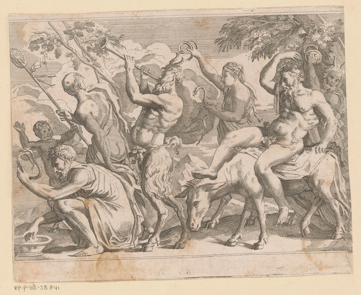 Silenus mit Satyrn und Mänaden von Anonymous