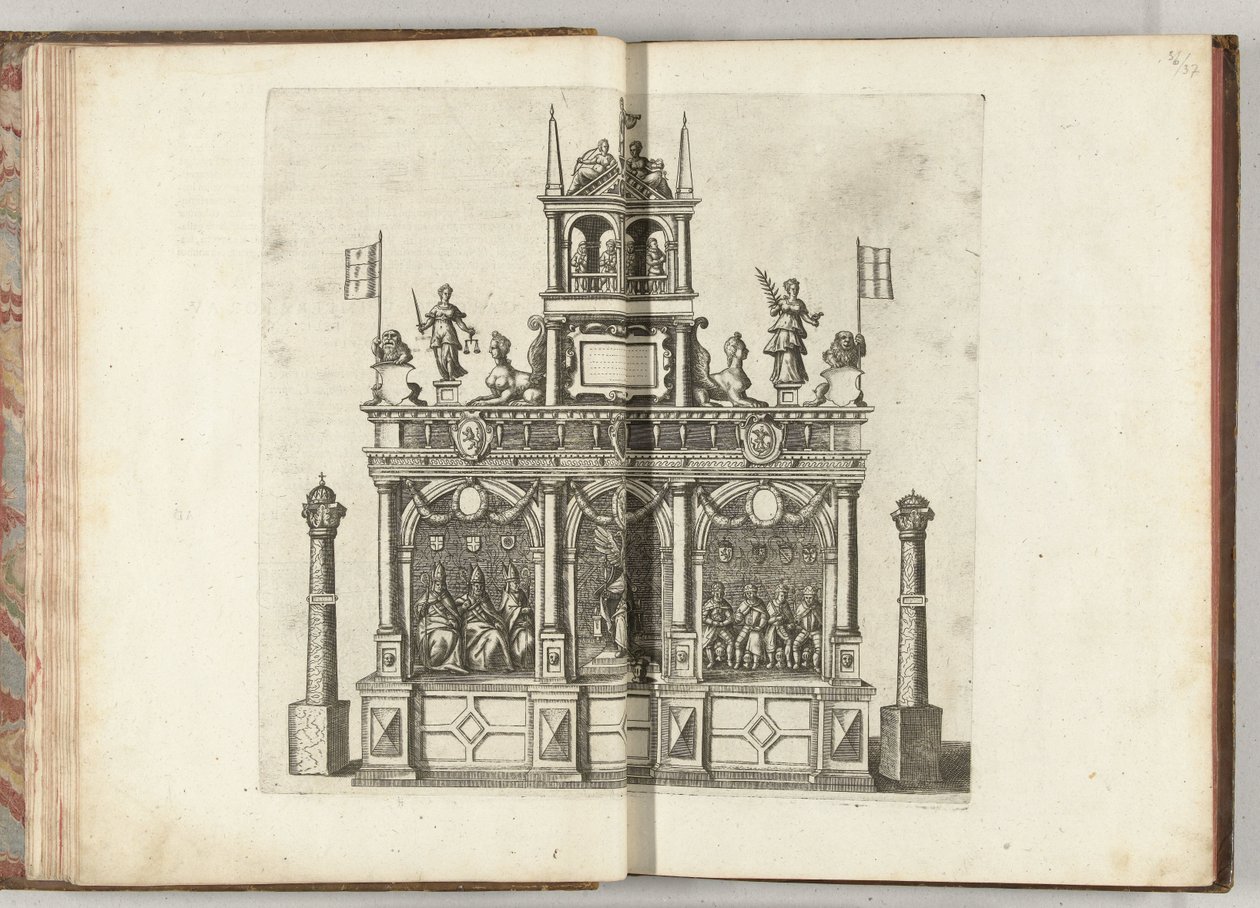 Szene mit Kaiser Karl V., 1594 von Anonymous